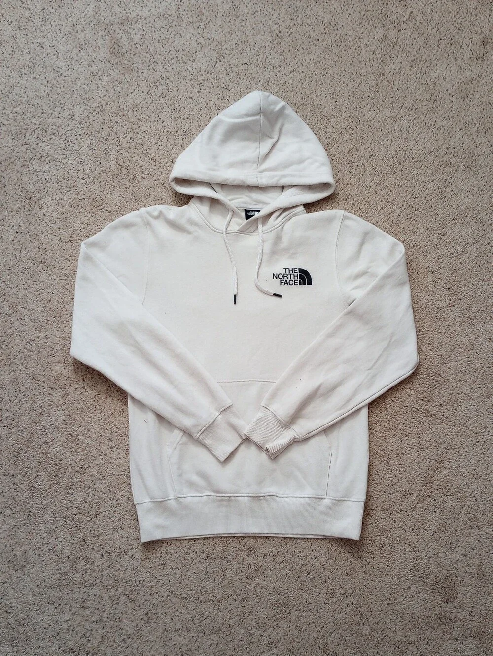 The North Face White & Black Hoodie Never Stop Exploring Men's XS